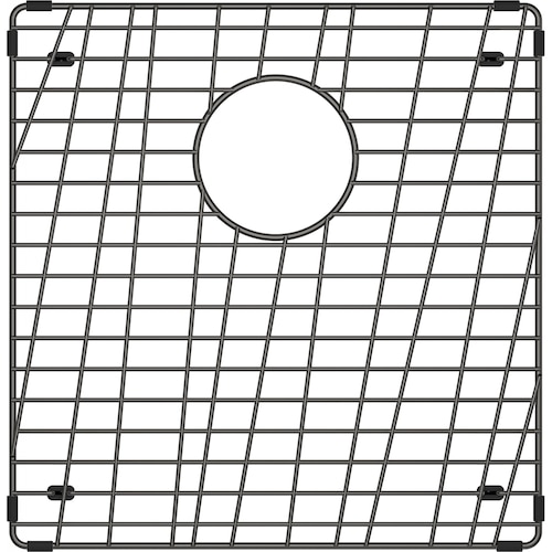 Bottom grid with feet SS 391x401mm AN